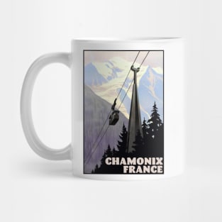 Ski Chamonix France Skiing Mug